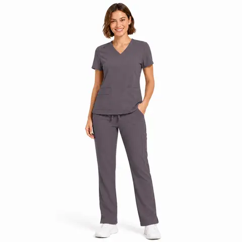M&M Scrubs Women’s Stretch V-Neck Scrub Set – Cargo Pants & Top with Pockets, Cool Lightweight Medical Uniform for Nurses & Healthcare Professionals, Spandex, Uniforms