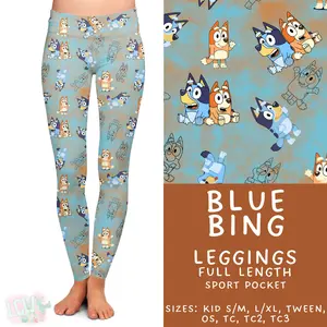 Batch #482 - December Request Run - Closes 1/28 - ETA early April - Blue Bing Full Length Leggings