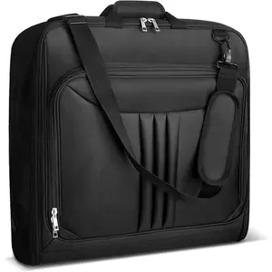 Garment Bag for Travel - Large Carry on Garment Bags with Strap for Men Women, Waterproof Hanging Suit Luggage Bag for Business, Wrinkle Free Suitcase Cover for Shirts Dresses Coats