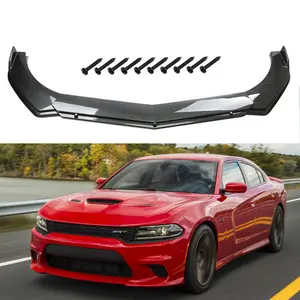 For Dodge Charger Front Bumper Lip Kit Splitter Spoiler Body Carbon Fiber Style