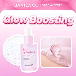 BANILA CO Dear Hydration Crystal Glow Essence | Dewy Glow Hydrating Skin Serum with Pink Cactus & Biome, Hyaluronic Acid | Crystal Glow Capsules for Radiant, Luminous Glass Skin