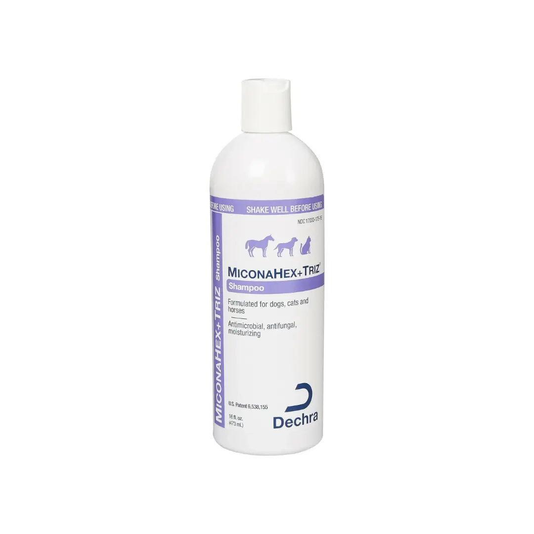 Dechra MiconaHex + Triz Animal Safe Shampoo for Dogs & Cats, 8 oz, Pet Grooming Animal Safe Shampoos & Conditioners