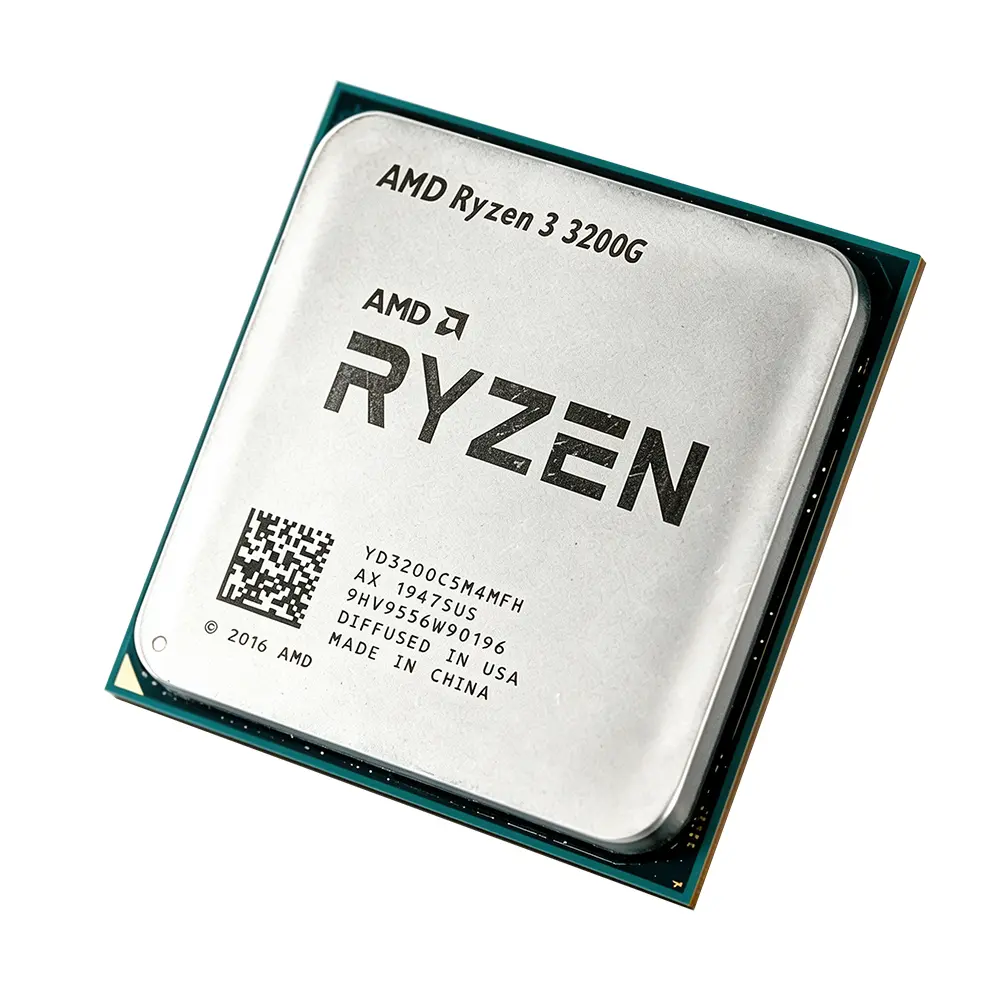 AMD Ryzen 3 3200G CPU AMD R3 3200G Processor 4.0GHz 4-Core 4-Thread 6MB Cache Socket AM4 Desktop PC Gaming CPU