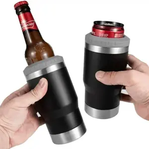 Slim Can Cooler – Double-Wall Vacuum Insulated Stainless Steel Chiller for Tall Beverage Cans and Bottles