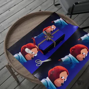 Monkey Meme Wrapping Paper: Funny Novelty Gift Wrap, Meme Gift Wrapping Paper, Glossy or Matte Wrapping Paper, Available in 3 Sizes