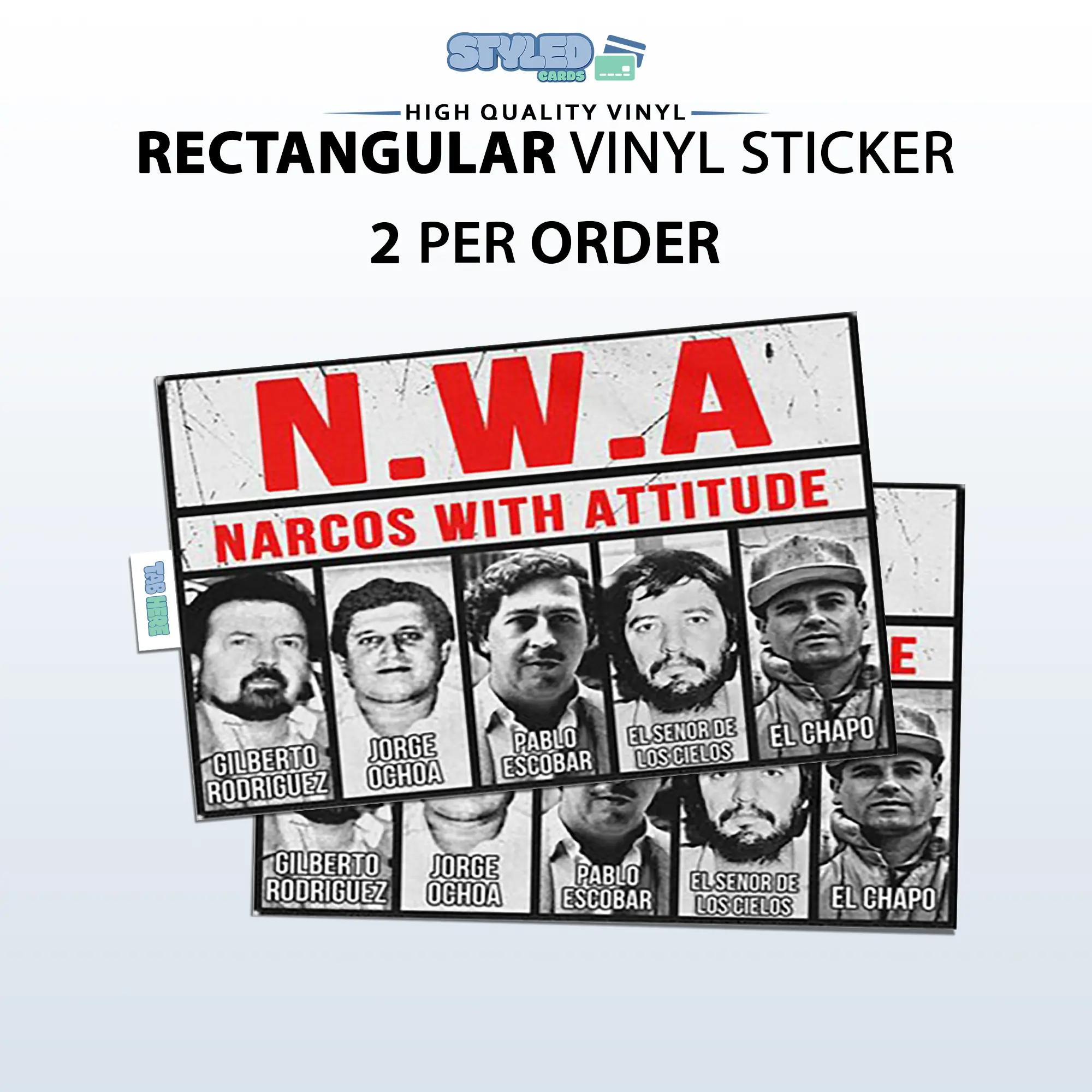 N.W.A rectangle vinyl sticker N.W.A rectangle vinyl sticker