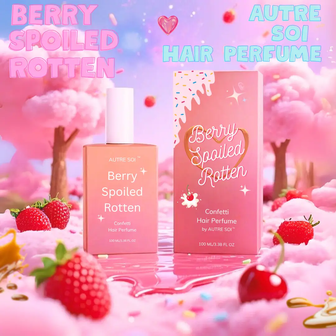 AUTRE SOI Berry Spoiled Rotten Confetti Hair Perfume 100ML Sweet Fruity Cotton Candy Scent for All Hair Types Alcohol-Free Natural Formula Nourishing