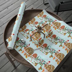 Gingerbread Village Wrapping Paper