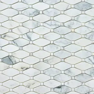 Calacatta Gold Octave 12x12 Polished/Honed Marble Mosaic Tile Sample