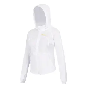 ROROlemon Hooded Cropped Sun Protection Jacket Women Long Sleeve Athletic Top