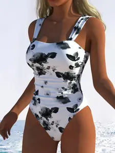 Women's Fashion One-Piece Swimsuit, Stylish Monokini Swimwear, Comfortable Beachwear, Perfect for Pool Parties & Vacations, Swimwear Bathing Suits