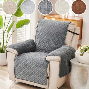 Pet-Friendly Dustproof Soft Sofa Protector Cover, Non-Slip Washable Armchair Slipcover for Cats Dogs, Universal Furniture Protection Decorative Chair Case