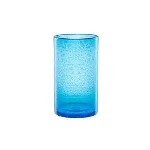 Iris Double High Ball Beverage Glass - 17-oz Turquoise