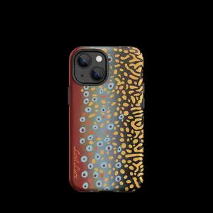 Brook Trout Pattern Phone Case, Vintage Phone Cover, Trendy Case for iPhone 17 16 15 14 13 12 11 Compatible with Samsung Galaxy S25