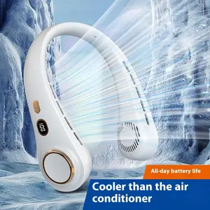 【2026 New Upgraded】Portable Personal Fan Strong Wind, 5200mAh, Air Volume,720° Cooling, No Hair Twisting, Air Volume On 2 Sides, Non-Slip, Quick Charge, Long Use Time, Birthday Gift for Women, Dad, Men