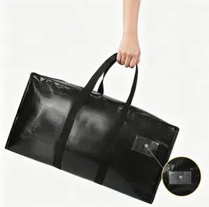 Moving bags, heavy-duty moving boxes, with zippered tops and sturdy handles, space-saving and easy-to-pack storage bags, foldable moving supplies,storage boxes，black packing bags，moving storage bags heavy duty with handles Furniture ，For ReturningStudents
