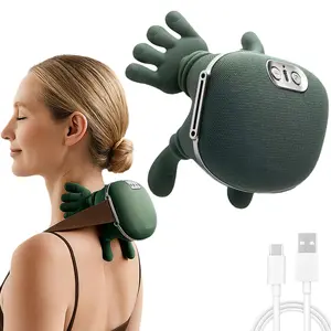 Bionic hand heating massage device, used for deep tissue pain relief, neck shoulder relaxer, wireless portable electric finger pressure 4D kneading massage, designed to simulate the human hand, suitable for neck/shoulder/hand/leg massage, item for home