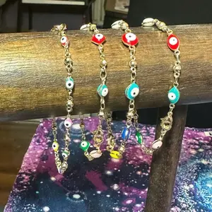 Colorful evil eye protection bracelets