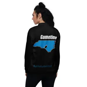 Charlotte Professional Football Merchandise-Gametime-Unisex Bomber Jacket-solid/black