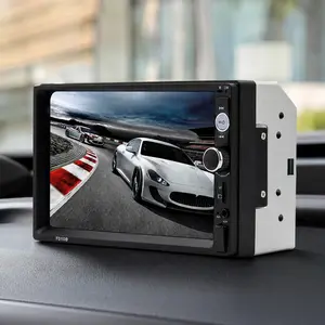 7-Inch Touchscreen Car Stereo with Apple CarPlay & Android Auto, Bluetooth Hands-Free Calling, FM Radio, Backup Camera, Steering Wheel Control, USB/TF/AUX Inputs, HD Display, Easy Installation, Music Streaming & Driving Safety