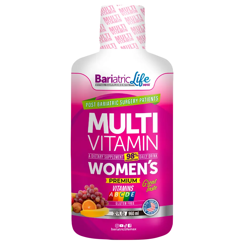 Bariatric Life Max Liquid Multivitamin for Women, Post Bariatric Surgery, Gluten Free, Great Flavor, 960ml - Supplement Healthcare Optimum Dietary