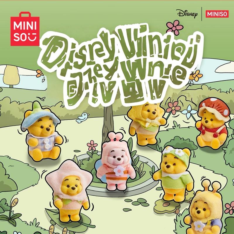 【Holiday Gift】Disney Winnie the Pooh Garden Figure Blind Box – adorable mystery collectible, perfect for gifting or desk display, Holiday & Black Friday