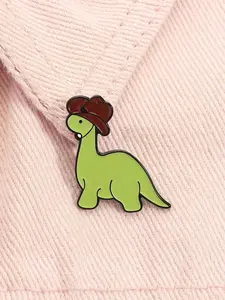 New Dinosaur Pin for Knit Sweaters, Creative Cartoon Cute Metal Accessory Badge, Unique Fashion Jewelry for Kids & Adults