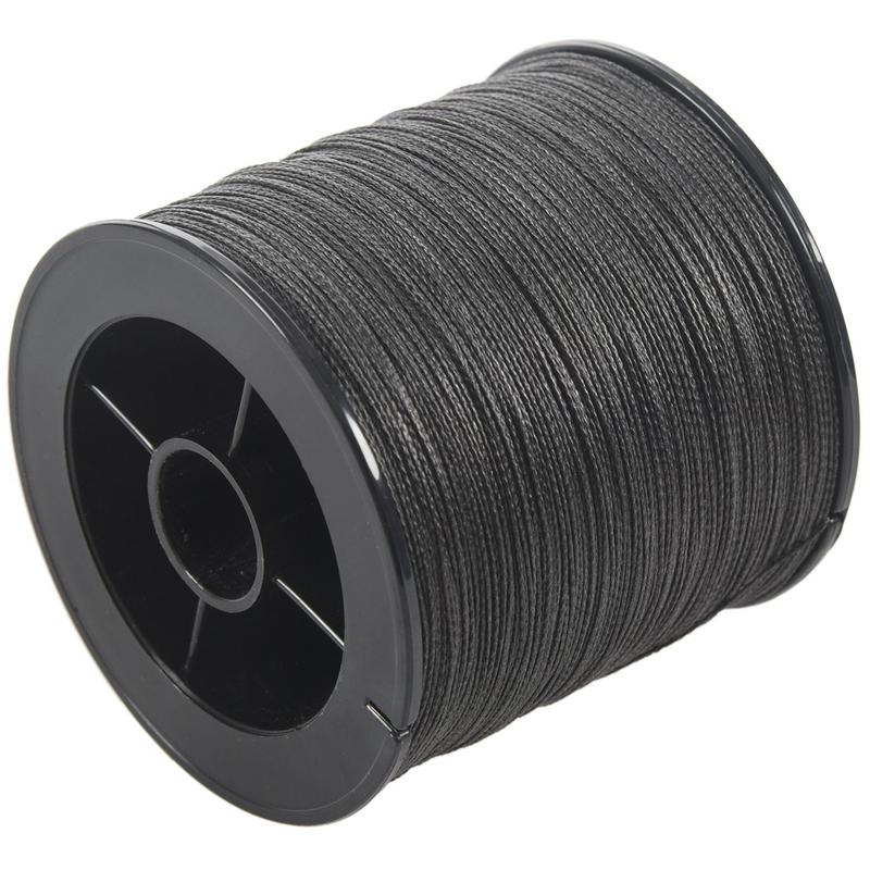 500M 50LB Colorful 4 Strands Multifilament PE Braid Fishing Line (Black)