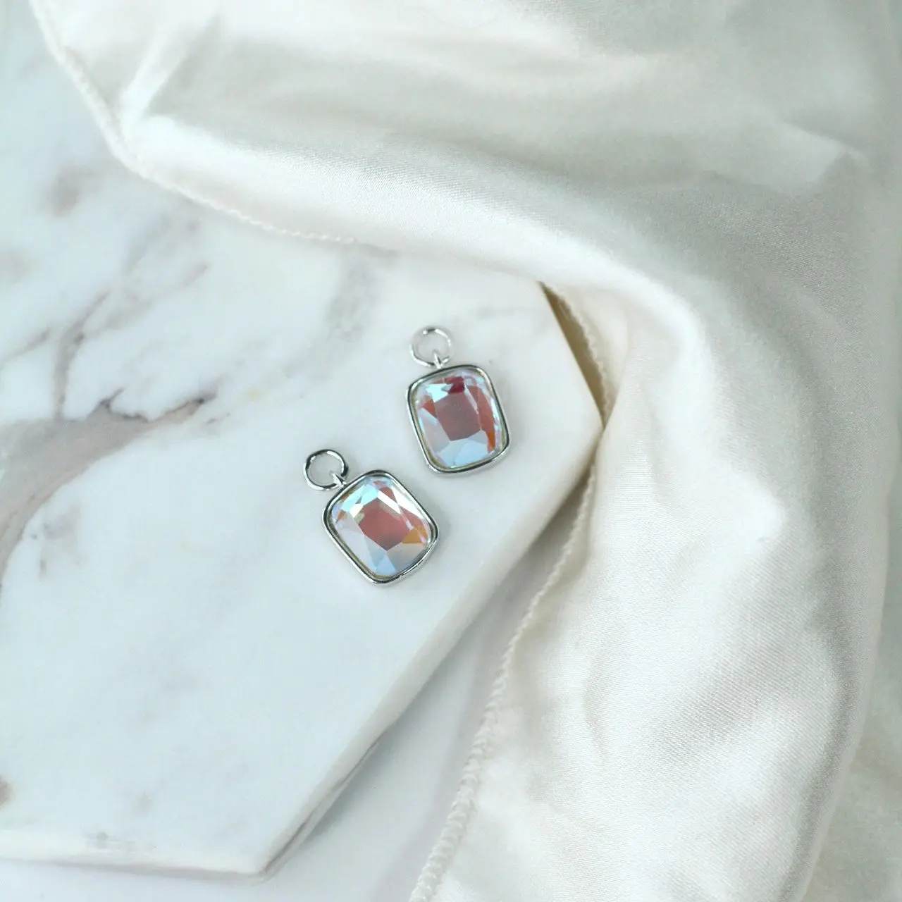 Cushion Charm in Angel Aura Quartz