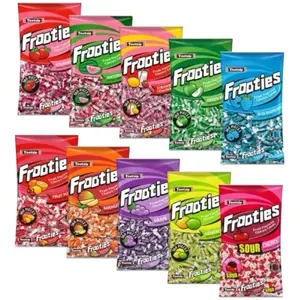 Toostie Frooties 360ct Assorted Fruit Flavors Chewy Candy Sweet Variety Snack Bonbon with 360° View & Chewy Texture