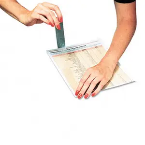 C-Line  Clear Mylar Self-Adhesive Reinforcing Strips- 1 x 10-3/4- 200/Box