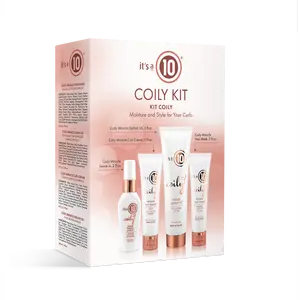 It's a 10 Haircare Miracle Coily Trial Kit - Includes Conditioner, Shampoo, Gel & Cream for Coily & Curly Hair Types