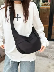 Crescent Crossbody Bags for Women, Casual Shoulder Half Moon Bag, Large Capacity Dumpling Purse Bag for Outdoor Travel