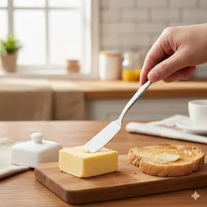 Slip-Resistant & Rustproof Spread Knife, Anti-Corrosion Baking Utensil, Dorm & Commercial Jam Tool, Mold-Resistant Easy-Clean Blade, Party Palette Knife for Dessert & Table Decor.
