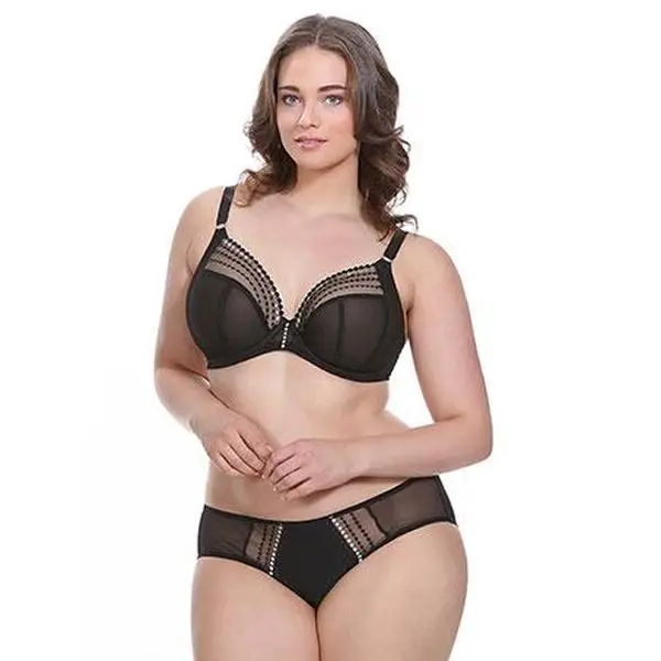 Women's Plunge Bra, Underwire Deep V-Neck Style with Adjustable Convertible Straps, Supportive Fit, Available as a Matching Set, Hand Wash