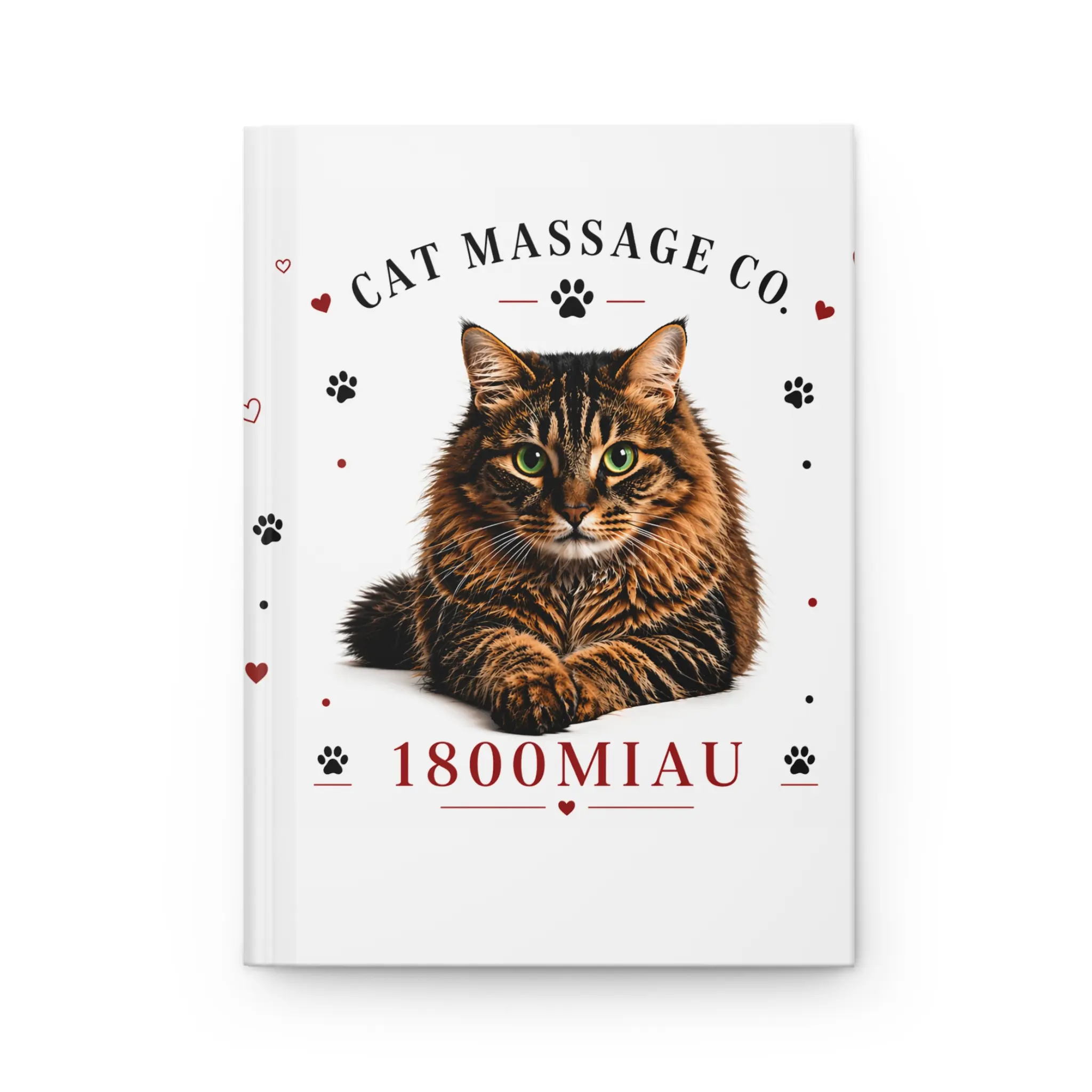 1800Miau Classic Cat Hardcover Diary Journal - Animal Characters Notebook, Colorful Animal Notebook, 150 Lined Pages, Matte Cover, Crisp Colors, Full Wrap Print, Daily Log for Cat Lovers (Office Stationery), Diaries Journals, Animal Characters Notebooks