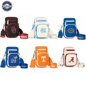 NCAA Unisex Crossbody Bag for Women & Men – Lightweight Shoulder & Chest Bag, Fanny Pack & Sling Backpack with Multiple Pockets, Perfect for Outdoors, Hiking, Traveling, Game Day & Concerts,Oklahoma Sooners/Tennessee Volunteers/Florida Gators,015