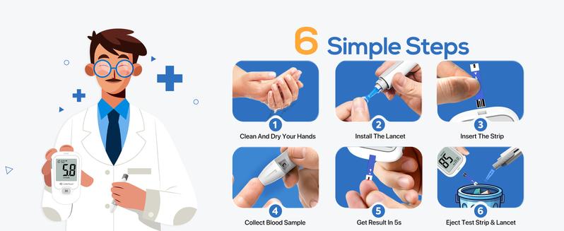 Linksun G-425-1 Blood Glucose Monitor Kit, 100/50 Test Strips &100/50 Lancets, 1 Blood Sugar Monitor, 1 Lancing Device, Diabetes Testing Kit, No Coding,500 Memory, Control Solution, Large Display, Glucometer for Home Use Healthcare TikTokShopBlackFriday Linksun G-425-1 Blood Glucose Monitor Kit, 100/50 Test Strips &100/50 Lancets, 1 Blood Sugar Monitor, 1 Lancing Device, Diabetes Testing Kit, No Coding,500 Memory, Control Solution, Large Display, Glucometer for Home Use Healthcare TikTokShopBlackFriday