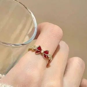 Butterfly Open Ring with Intricate Gemstone Accents and Elegant Design for Everyday Wear Stackable Ring