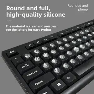 High Transparent Silicone Keyboard Key Cap Protector for Long Nails Office Typing Helper Raised Anti-slip Nail-Friendly Keyboard Sticker