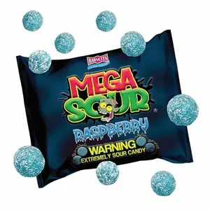 Barnetts Mega Sour Raspberry Candy 104g – Handmade British Hard Sweets – Extreme Sour Candy Challenge – Retro Party Bag & Gift Hamper Treats