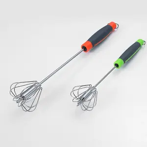 Stainless Steel Manual Egg Beater Kitchen Gadget