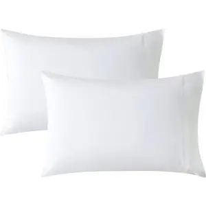 Queen Size Pillowcases Set of 2, 20x30 Cotton Pillow Case with Envelope Closure, Soft &amp; Breathable Pillow Covers for Bed, White