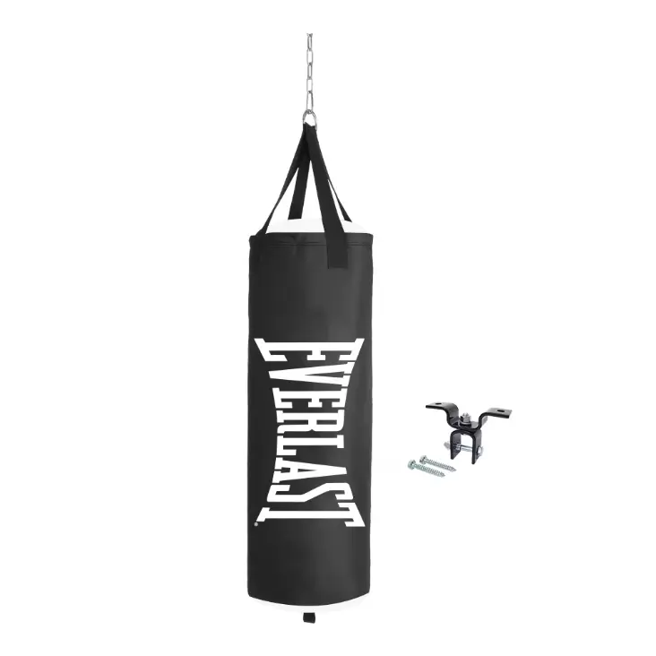 Everlast 70 lb Poly Canvas Heavy Bag Kit with Hanger for Boxing & MMA Everlast 70 lb Poly Canvas Heavy Bag Kit with Hanger for Boxing & MMA