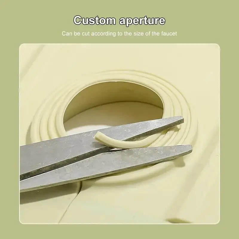 Kitchen Silicone Sink Faucet Mat, Upgraded Faucet Protection Drain Mat Silicone Faucet Handle Drip Collector, New Quick Dry Stone Sink Tray Sink Protector for Kitchen Bathroom Sink Water Splash Guard Splash Proof