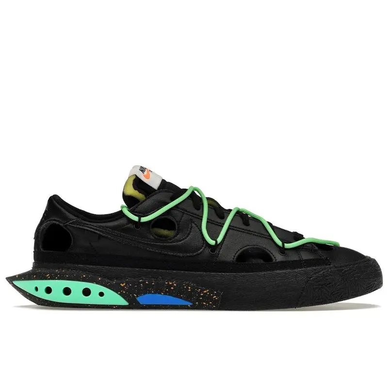 Nike Men's Blazer Low Off-White Black Electro Green, from StockX