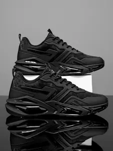 Men's Sporty PU Leather Sneakers, Athletic Sneakers, Outdoor Sports Sneakers, Stylish Retro Thick Sole Design, Anti-Slip Rubber Soles, Perfect for Outdoor Activities and Fitness Enthusiasts