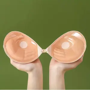 Women's Self-Adhesive Wireless Bra Pads, Seamless Invisible Minimalist Design, Thick Support Lift, Soft Comfortable Transparent Underwear Accessories