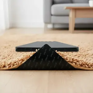 Non-slip Rug Pad Gripper, 8 Counts/set Christmas Decor Reusable & Washable Rug Tape for Hardwood Floors & Tiles, Floor Mat Gripper, Floor Rug Pads, Household Carpet Accessories, Christmas Gifts, Christmas Decorations, Room Essentials