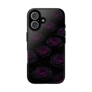 Tough Case - Gothic Purple Rose Protective Phone Case